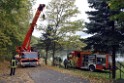 Einsatz BF Koeln PKW im See Koeln Esch P198